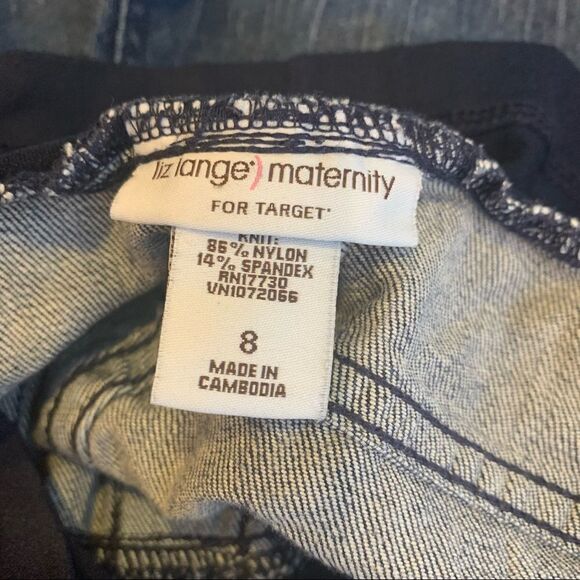 Liz Lange Maternity Jeans Size 8 Full Belly Panel - Picture 7 of 7
